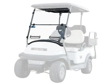 Corsa Blue Windshield for Club Car Precedent (2004+) -Flip Down -Vented - Clear