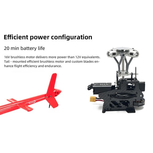 2.4G FlyWing BELL 206 RC Helicopter 4 Blade Rotor RC Aircraft RTF Smart Drone - Picture 8 of 14
