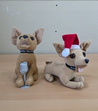 Taco Bell Chihuahua Dogs Talking Microphone Plush + Feliz Navidad Stuffed Animal