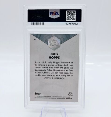 2023 Disney Topps Chrome Judy Hopps #17 Zootopia Purple 172/299 PSA 10 - Picture 3 of 3