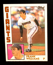1984 TOPPS / FRANK WILLIAMS BASEBALL CARD 128 T