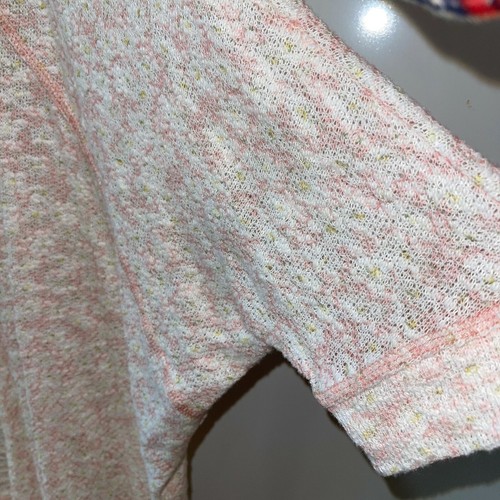 Hem and Thread Damen Medium rosa Blumen transparent Fransen Saum offen Sommer Cardigan M - Bild 7 von 10