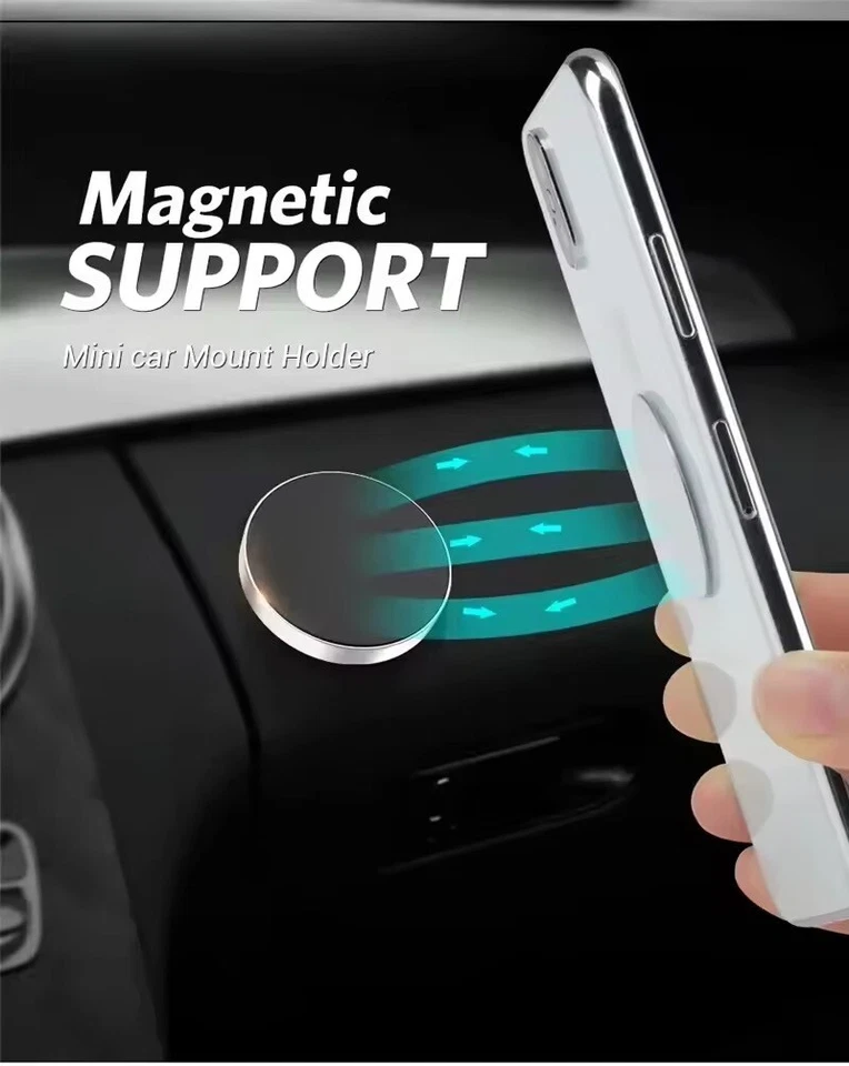 Magnetic Car Phone Holder Magnet MountBracket Stick on Car Dashboard - Image 3 of 4
