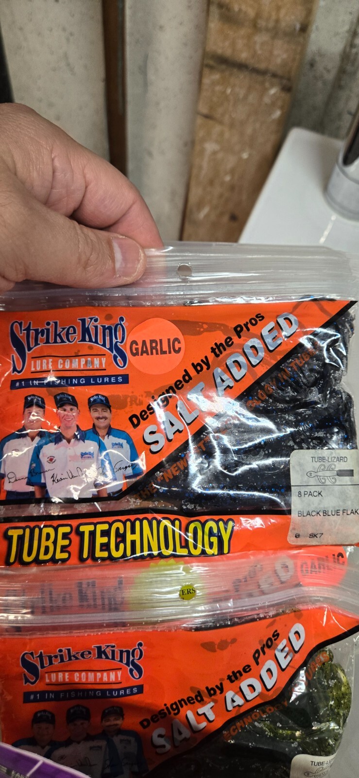 Strike King Soft Plastics New Old Stock Tube Technology Lot - Image 3