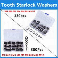 Internal Tooth Star Lock Spring M2-M12 Kit Quick Washer Push On Speed Nut