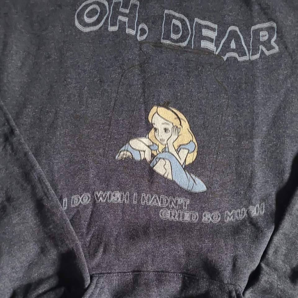 Disney's, Alice in Wonderland Pullover Hoodie -Youth XL (Size 16) -Excellent - Image 3 of 4