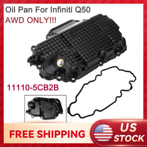 Oil Pan For Infiniti Q50/Q60 3.0L AWD (2016-2021) - Replaces OEM #11110