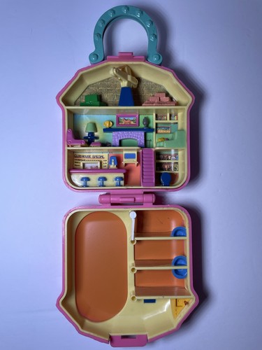 Vintage 1994 Polly Pocket Bluebird Happy Trails Pferdestall ohne Figuren - Bild 2 von 9