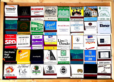 40 listów zapałek z reklamą z Deuschland