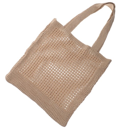 Openwork Knit Bag Cute Tote Bags for Women Crochet Woman