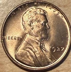 1937 P Lincoln Wheat Penny Choice BU RD T189
