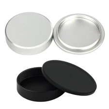Metal Front Rear Lens Cap Cover Camera Body Cap for M39 Mount Black silver
