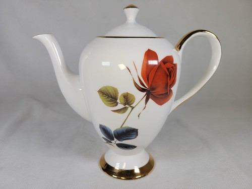 Tea Set Genuine Fine Bone China Vintage Rose Pattern England 15 Pieces Rare Prop - Picture 21 of 23