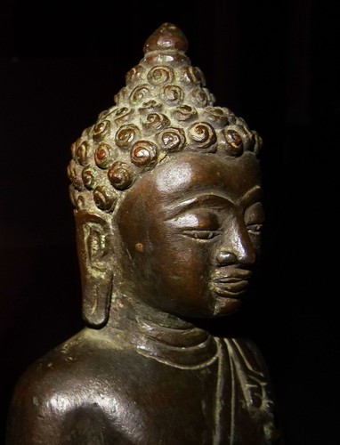 Bronze Buddha Statue - Thailand 19./20. Jh. - Ancient Bronze Buddha - Bild 12 von 16