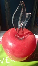 Murano Art Glass Apple Red