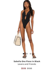 New with Tags XL Lovers + FRIENDS Black Sexy TARYN ONE PIECE