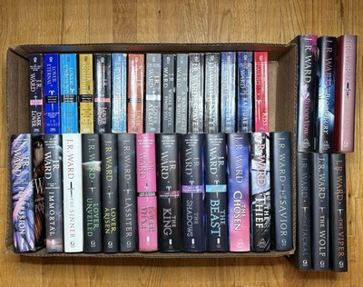 JR Ward The Black Dagger Brotherhood Lot x34 Fallen Angels, Prison Camp, Legacy