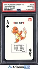 Pokemon 1996 Charmander 004 Ace Of Clubs Green Playing Card Japanese PSA 10