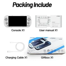 Smart Pro Handheld Game Console 4.96''IPS Screen Linux System Joystick RGB Light