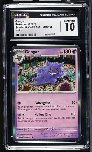 Gengar graded CGC 10 for sale on eBay