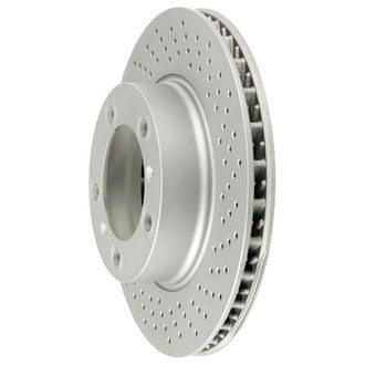 For Porsche Boxster 05-08 Brake Rotor Coat-Z Drilled & Slotted Vented Front