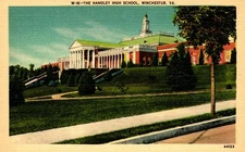 Postcard the Handley high school Winchester, Virginia