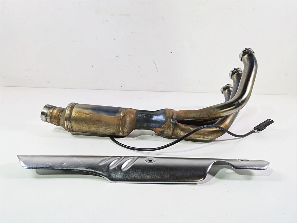 2014 BMW K1600 GTL K48 Left Exhaust Header Manifold + Heat Shield 18518546714 - Image 2 of 4