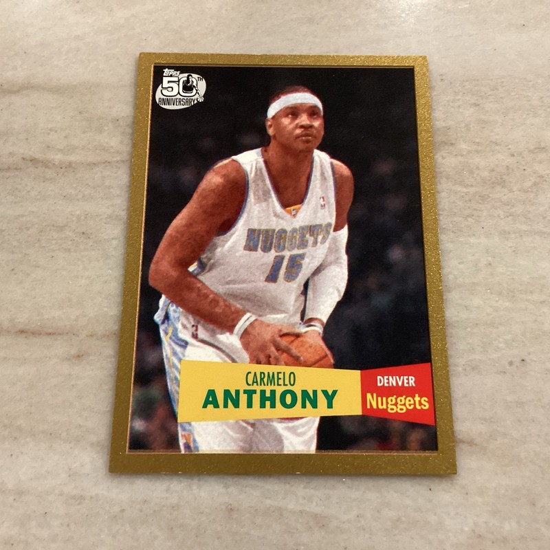 Carmelo Anthony 2007 Topps #15 1957 Variation Gold /2007 Nuggets
