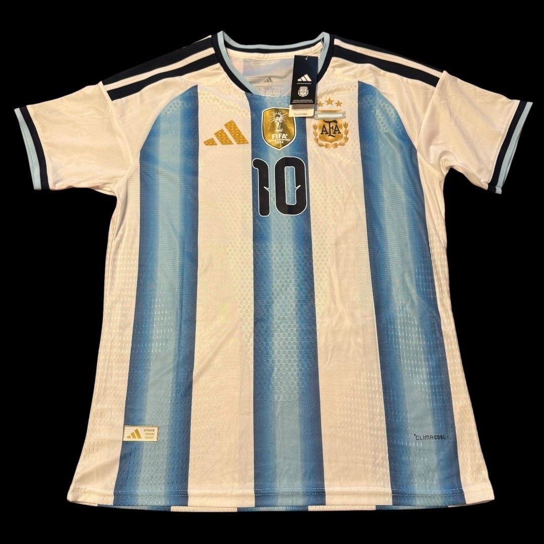 Argentina Soccer Jersey - Messi #10 World Cup size M