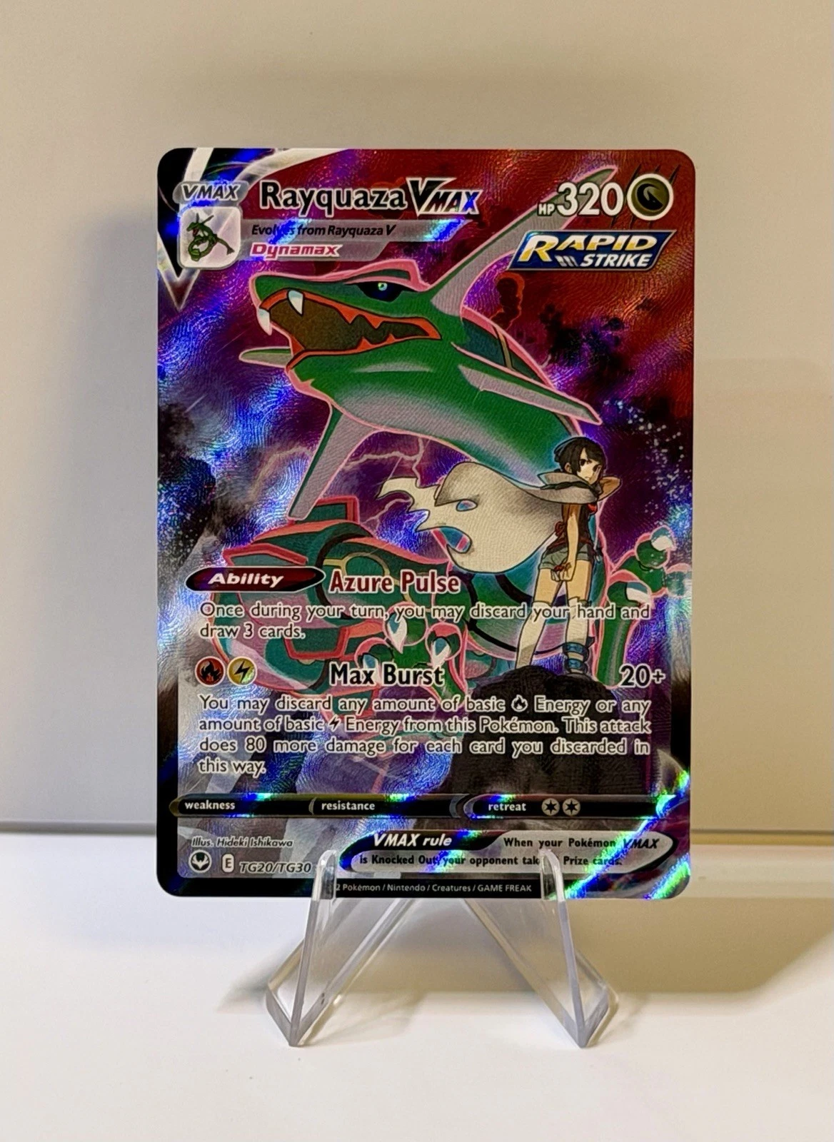 Rayquaza VMAX - Silver Tempest Trainer Gallery #TG20 Price & Value