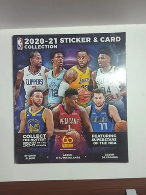 2020-21 Panini NBA Sticker & Card Collection Album + 10 Stickers - Brand New
