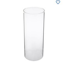 Cylinder Hurricane Glass Pillar Candle Holder Clear