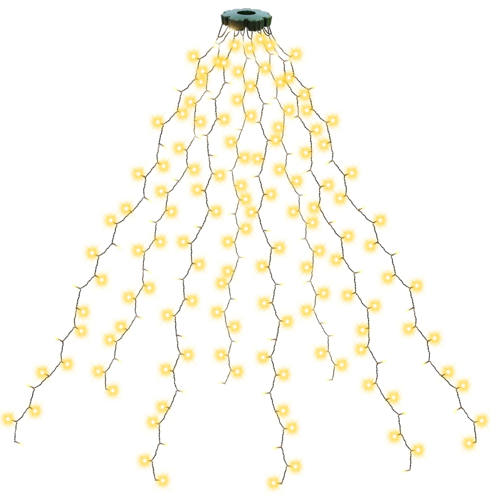 Éclairage de Noël de 2 m à installer sur le sapin pour illuminer vos soirées en famille
