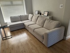 DFS Orka Corner Sofa /Sofa Bed In Cream Colour Good Condition