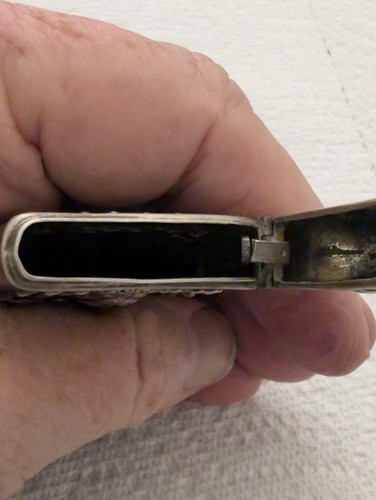Gorham Sterling Silver Native American Match Safe/ Case - Photo 7/8