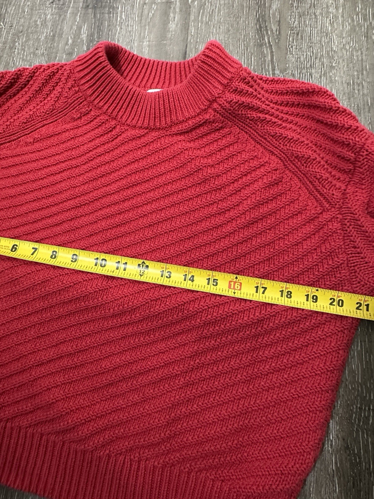 Universal Thread Womens Thick Red Cable Knit Pull… - image 10