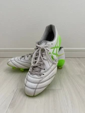 ASICS Soccer Cleats shoes DS LIGHT X-FLY 6 White/Green Gecko 1101A076.100 26cm