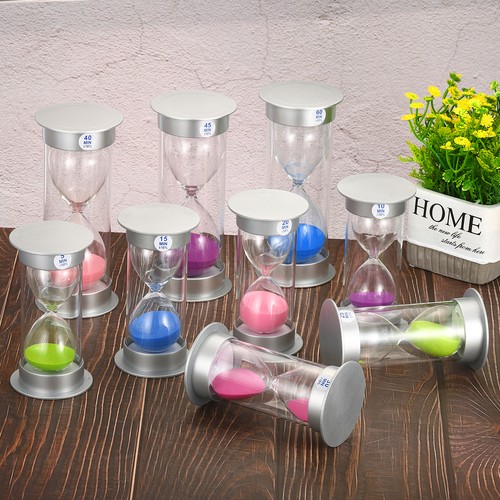 60 Minuti Sabbia Timer,Sabbioso Orologio Con Plastica Copertura,Rosa Sabbia - Foto 5 di 5