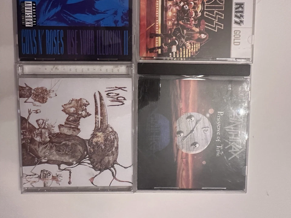 Rock CD Lot Of 6: Kiss Van Halen Anthrax Guns N Roses Korn U2 - Imagem 4 de 4