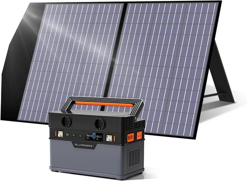 Powerstation S700 606Wh 700W mit 100W faltbarem Solarpanel für Stromausfall - Bild 1 von 8