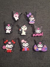 Lot Of 8 SANRIO Hello KITTY Kuromi SHOE CHARMS Compatible With Crocs