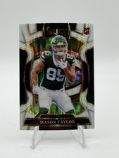 Panini Select 2025 Mason Taylor #76 Jets Rookie Prizm White Shock /799
