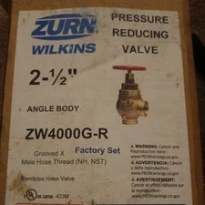 ZURN WILKINS - ZW4000G- 2-1/2” PRESSURE REDUCING VALVE