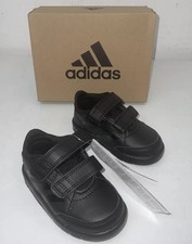 Image of Adidas Altasport CF Infants Trainers Uk Size 4 EU 20 Black Brand New In Box
