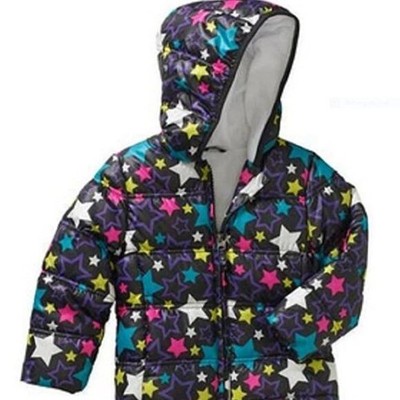 Healthtex Baby Girls Bubble Puffer Jacket Coat, 18m