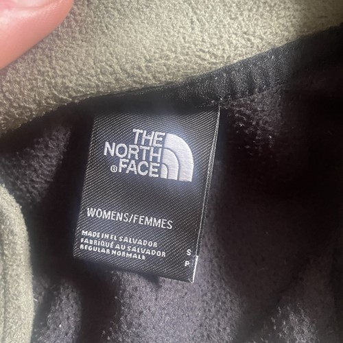 The North Face Women's Snap-Neck Fleece Glacier Pullover Top Green Black Warm - Picture 3 of 10