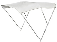 TENDALINO CAPOTTINA PARASOLE BIANCO 3 ARCHI BARCA GOMMONE ALTEZZA cm.110