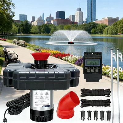 Pond Fountain Aerator 750W -Pond Fountain -1HP 15000 GPH Floating Aerator Pump-1