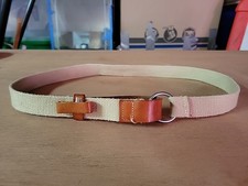 Gap Ladies Small Leather And Fabric Belt
