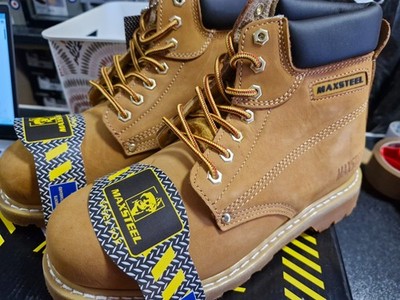 Honey Sicherheits-Schnürstiefel Größe 10 - Maxsteel